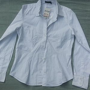 NWT The Limited M White Button Down Shirt